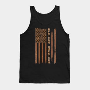 Proud African American Melanin Flag Tank Top